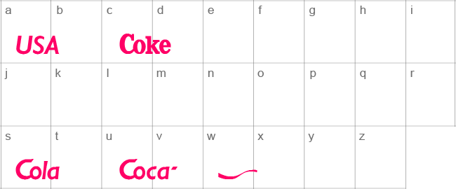 CocaCola Lower Case