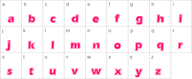 ALJAHRAfont Regular Lower Case