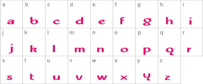 Abbey Medium Extended Lower Case