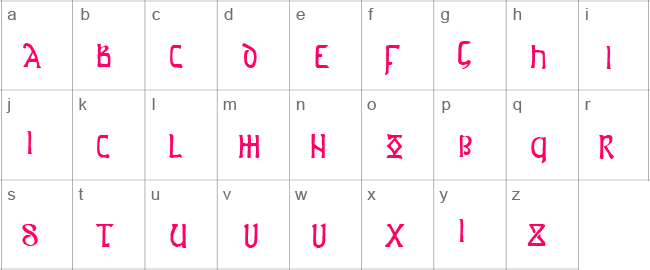 Anglo Saxon Project Lower Case