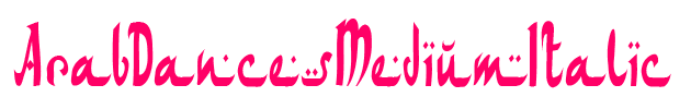 ArabDancesMediumItalic