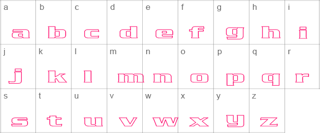 Babylon5 Hollow Lower Case