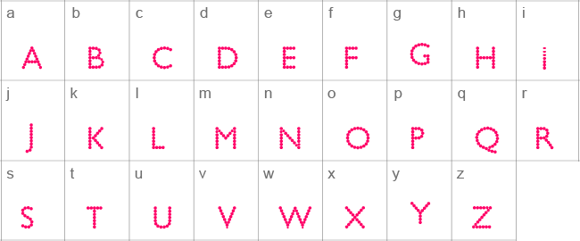 Bead Chain Lower Case