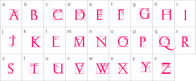 ErikGCapsSketches Lower Case