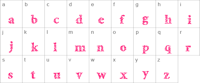 a Morris line Lower Case