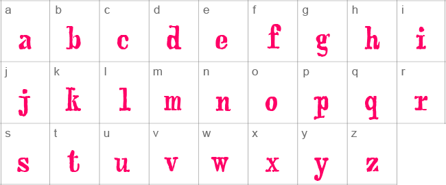 Webster Lower Case